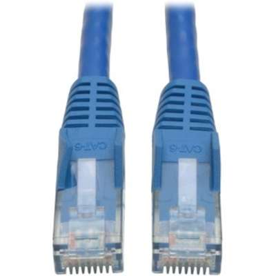 Tripp Lite 10ft Blue Cat6 Gigabit Snagless Molded Patch Cable RJ45 M/M