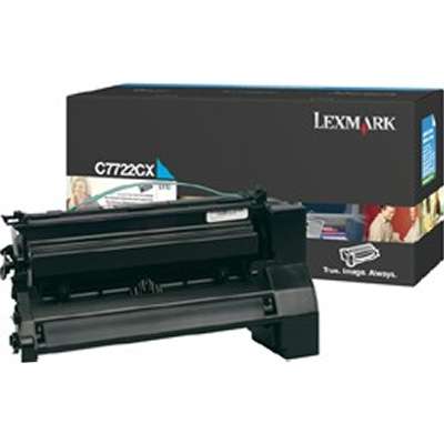 Lexmark C772 Cyan Extra High Yield Return Program Cartridge