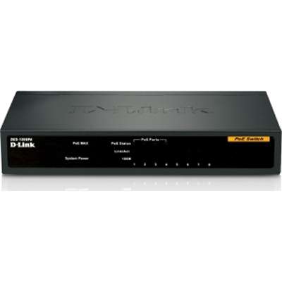 D-Link Systems DES-1008PA 8-Port Metal Desktop Switch with 4 PoE Ports