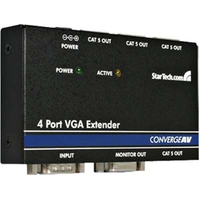 StarTech.com 4 Port VGA Video Extender over Cat 5 - Video Extender - 4 Port
