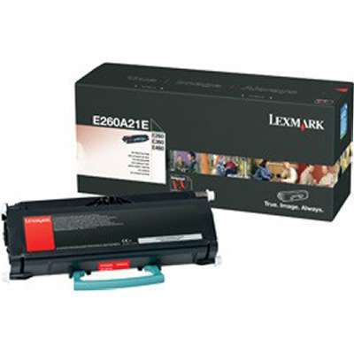 Lexmark E260/E36X/E46X Black Laser Toner Cartridge Standard Yield
