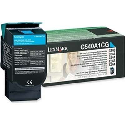 Lexmark C54x, X54x Cyan Return Program Toner Cartridge