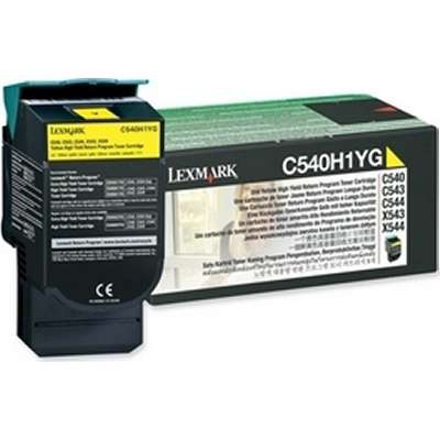 Lexmark C54x, X54x Yellow High Yield Return Program Toner Cartridge