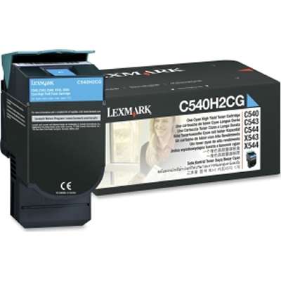 Lexmark C54x, X54x Cyan High Yield Toner Cartridge