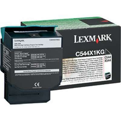 Lexmark C544, X544 Black Extra High Yield Return Program Toner Cartridge