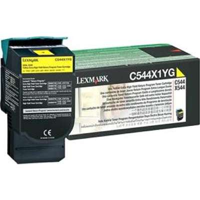 Lexmark C544 Yelow Extra High Yield Return Program Toner Cartridge TAA