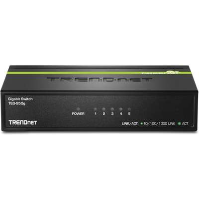 TRENDnet 5-Port Gigabit GREENnet Switch (Metal)