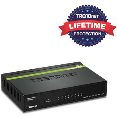 TRENDnet 8-Port Gigabit GREENnet Switch (Metal)