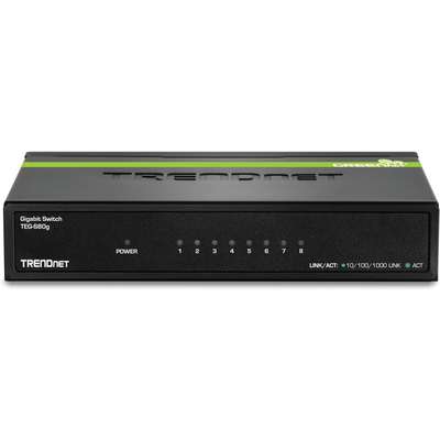 TRENDnet 8-Port Gigabit GREENnet Switch (Metal)