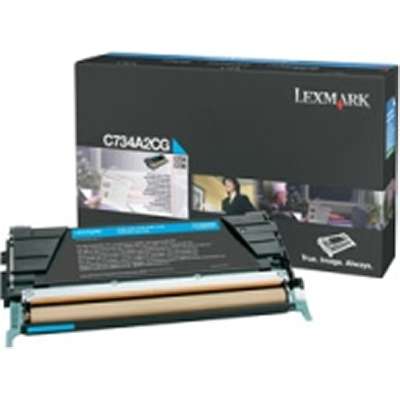 Lexmark C734, C736, X734, X736, X738 Cyan Toner Cartridge