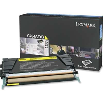 Lexmark C734, C736, X734, X736, X738 Yellow Toner Cartridge