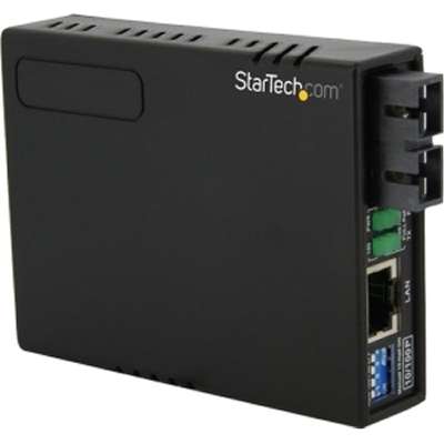 StarTech.com 10/100 Fiber to Ethernet Media Converter SC with PoE
