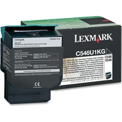 Lexmark C546, X546 Black Extra High Yield Return Program Toner Cartridge