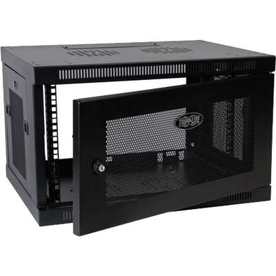 Tripp Lite SmartRack 6U Low-Profile Switch-Depth Wall-Mount Rack Enclosure Cabinet