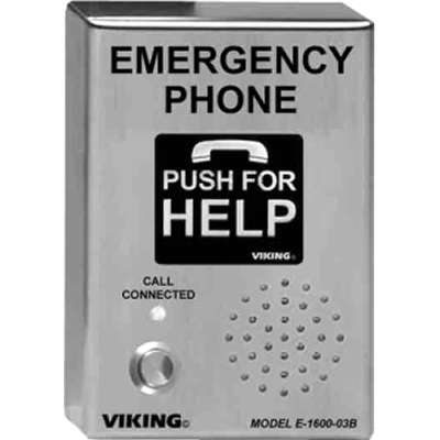 Viking Electronics ADA Compliant Emergency Phone with Digital. Voice Annouc-Weather Protection