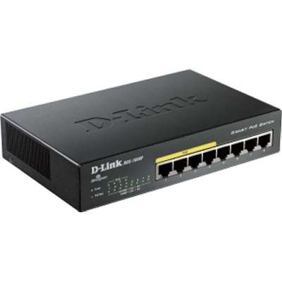 D-Link Systems DGS-1008P 8-Port Gigabit Unmanaged Desktop Switch with 4 PoE Ports