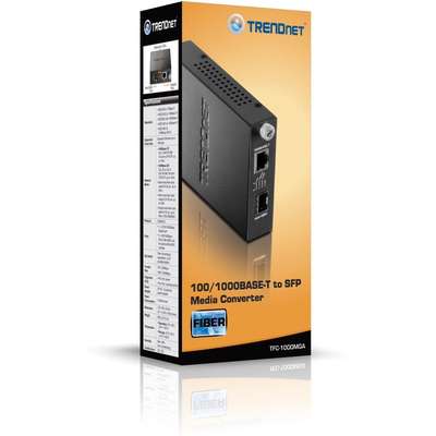 TRENDnet Intelligent 100/1000Mbase-T to SFP Media Converter