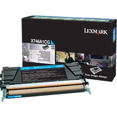 Lexmark Cyan Toner Cartridge for X746 X748 Return Program