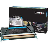 Lexmark Cyan Toner Cartridge for X746 X748 Return Program