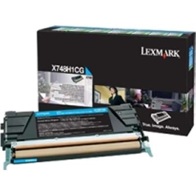 Lexmark Cyan Toner Cartridge for X748 High Yield Return Program