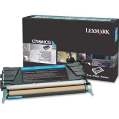 Lexmark Cyan Toner Cartridge for C746 C748 Return Program