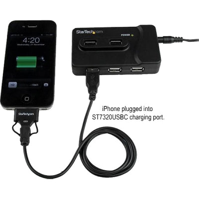 StarTech.com 6 Port USB Hub 2x USB 3.0 & 4x USB 2.0 - 2A Charging Hub