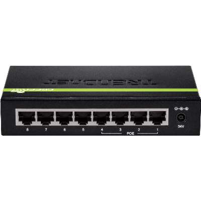 TRENDnet 8-Port GREENnet Gigabit PoE+ Switch (4 PoE+, 4 Non-PoE)