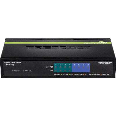 TRENDnet 8-Port GREENnet Gigabit PoE+ Switch (4 PoE+, 4 Non-PoE)