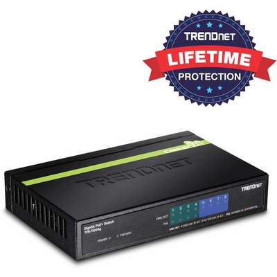 TRENDnet 8-Port GREENnet Gigabit PoE+ Switch (4 PoE+, 4 Non-PoE)