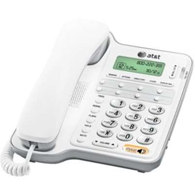 AT&T CL2909 Single Line Speaker with Caller ID/Call Waiting White