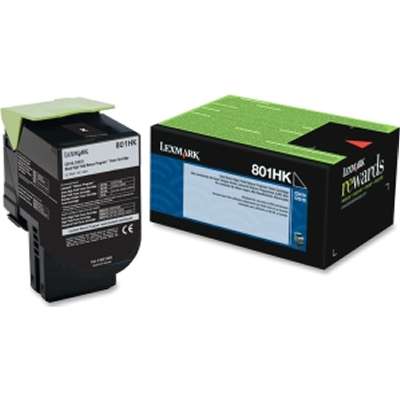 Lexmark 801HK Black High Yield Return Program Toner Cartridge
