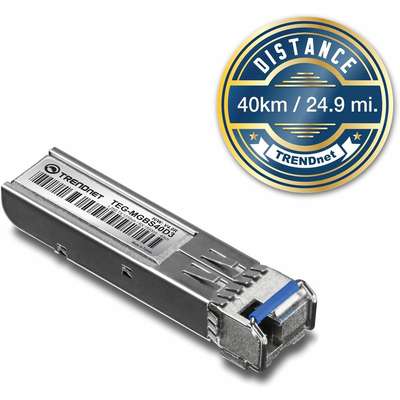 TRENDnet Mini-GBIC Dual Wavelength Single-Mode LC Module 1310 (40KM)