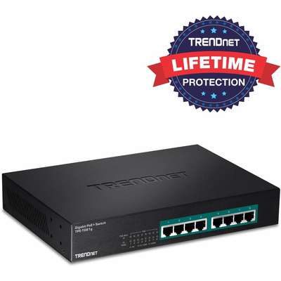 TRENDnet 8-Port Gigabit GREENnet PoE+ Switch