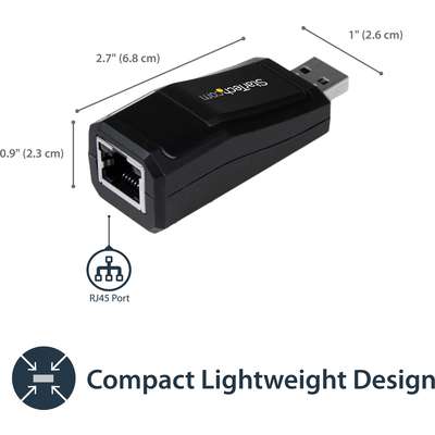 StarTech.com USB 3.0 to Gigabit Ethernet NIC Network Adapter