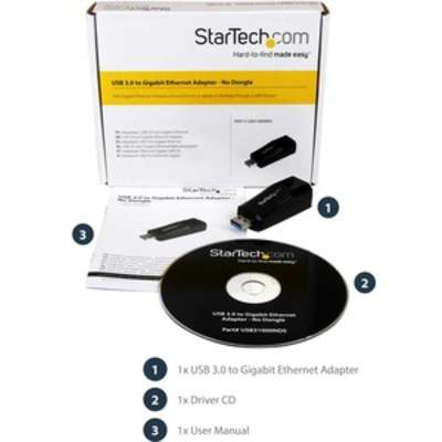 StarTech.com USB 3.0 to Gigabit Ethernet NIC Network Adapter