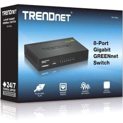 TRENDnet 8-Port Gigabit GREENnet Switch /w metal case