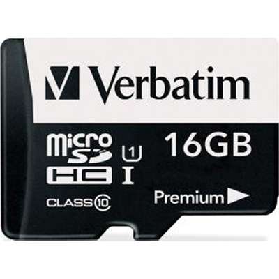 Verbatim 16GB microSDHC Card Class 10 with Adapter
