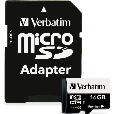 Verbatim 16GB microSDHC Card Class 10 with Adapter