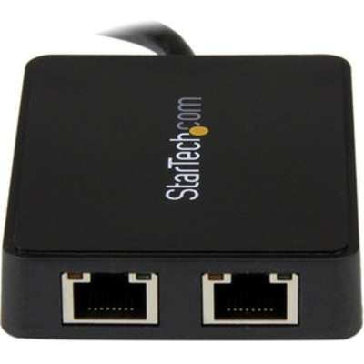 StarTech.com USB 3.0 Dual Gigabit Ethernet Adapter NIC with USB Port