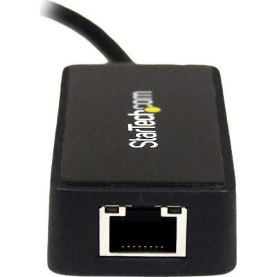StarTech.com USB 3 Gigabit Ethernet Adapter NIC with USB Port - Black