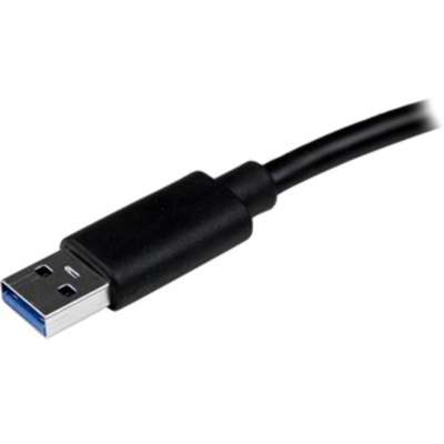 StarTech.com USB 3 Gigabit Ethernet Adapter NIC with USB Port - Black