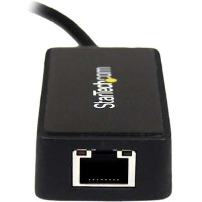 StarTech.com USB 3 Gigabit Ethernet Adapter NIC with USB Port - Black