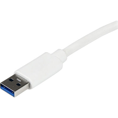 StarTech.com USB 3.0 Ethernet Adapter NIC with USB Port - White