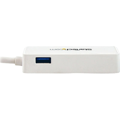 StarTech.com USB 3.0 Ethernet Adapter NIC with USB Port - White