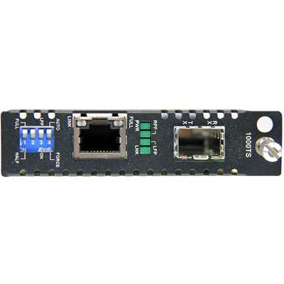 StarTech.com Gigabit Ethernet Fiber Media Converter Card Module with Open SFP