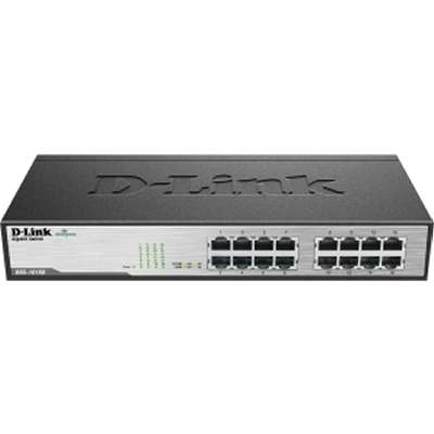 D-Link Systems 16-Port Unmanged Copper Gigabit Rackmount/Desktop Switch