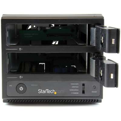 StarTech.com Dual Bay USB 3.0/eSATA Hard Drive Enclosure 3.5" - UASP