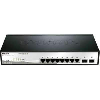 D-Link Systems DGS-1210-10 Web Smart 8-Port Gigabit Switch with 2 SFP Slots