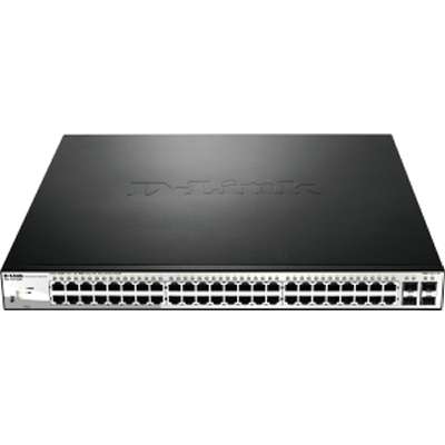 D-Link Systems DGS-1210-52MP 52-Port Gigabit Web Smart PoE Switch including 4 Gigabit SFP Ports