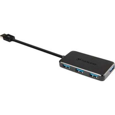 Transcend USB 3.0 4-Port Hub - Black